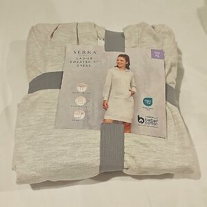 SERRA Ladies Sweatshirt DressWith Kangeroo Pockets Size XL